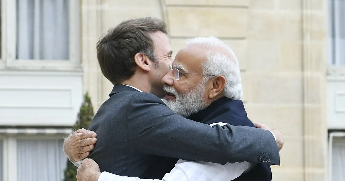 PM Modi Meets French President Macron; Discusses Regional And Global Developments 1 PM Modi Meets French President Macron; Discusses Regional And Global Developments
