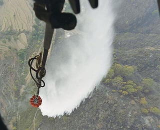 Uttarakhand
government has
already spent over
Rs 85 lakh on water used
by choppers to control
forest fires in the state
