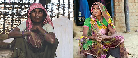 Both Tejli Bai (left) and Dhuli Bai (below) have been tricked into
giving up ownership rights over their land. While 60-year-old Tejli
Bai says she still does not know how the government land records
were changed, Dhuli Bai says that a crook tricked her into giving
her thumb impression on a land ownership paper with the promise
to get her husband out of jail (Photographs: Srikant Chaudhary)