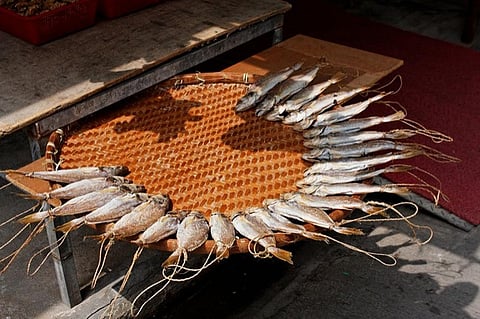 Sun-dried fish can last for years if properly stored and act as a source of food during lean and dry periods
Credit: Dennis Wong/Flickr