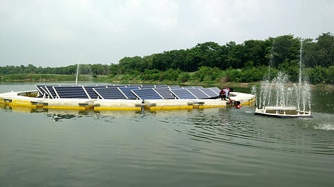 Floating solar power plants have multiple benefits (Credit: Yellow)