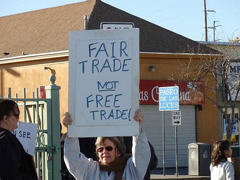 Freeing up trade restrictions led to a global shift in manufacturing base from North America and Western Europe to Asia. Credit: Billie Greenwood / Flicker