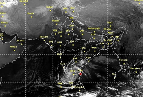 The civic authorities in Bengaluru have been asked to stay alert as the cyclone is likely to bring in strong spells of rain today. Credit: IMD