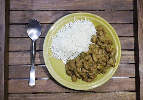 Rajma with gandrayani not
only adds flavour, but also has
digestive properties (Photo: Vikas Choudhary)