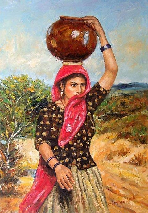 The imagery of women fetching water from a well is so powerful that it has been liberally exploited in Indian mythology and devotional songs (Credit: Imran Zaib)