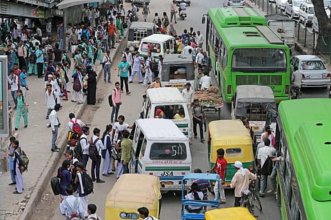 Around 26 per cent of Delhi's population depends on public transport, but the city does not have enough buses (Credit: iStock)