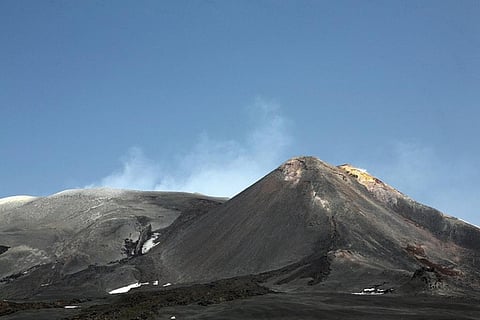 An eruption of Mount Etna recently caught out some BBC journalists who were filming there
Credit: askii