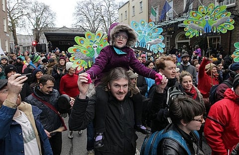 People at a climate march in Dublin. US President Donald Trump's climate decisions would have a fatal impact on the country's climate targets
Credit: Trocaire/Flickr