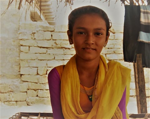 Sherbano has been spreading awareness in her community on education through her speeches. Credit: CRY