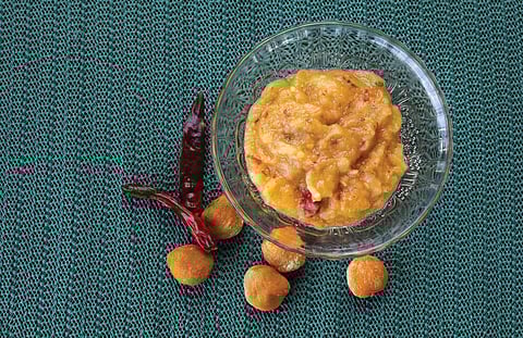 Chutney made with half ripe chulu fruits can induce appetite as well as enhance the taste of 
regular food