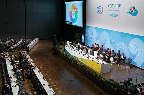 Without an ambitious commitment from the US, the Paris Agreement will neither be equitable nor ambitious. Credit: UNclimatechange / Flickr