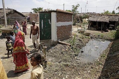 In India, 93 per cent of latrines or septic tanks have never been emptied. Credit: Vikas Choudhary / CSE
