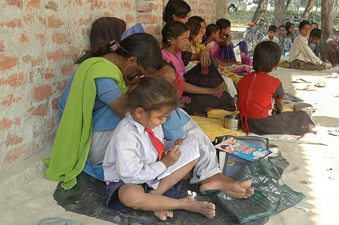 The overall composition of budgets for children has essentially remained the same. Credit: Agnimirh Basu / CSE