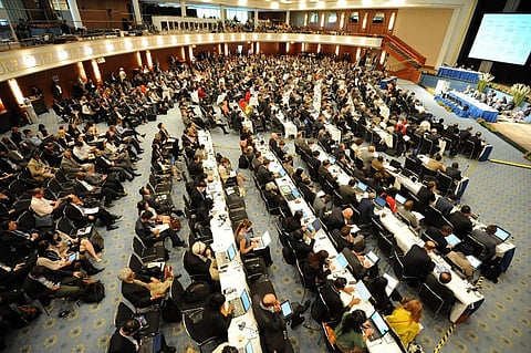 Six informal discussions held over the two days were attended by experts from various fields. Credit: UNclimatechange