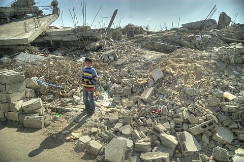 A file photo of the Gaza conflict; over 60 civilians were killed on May 14, the day when tens of thousands of Palestinians participated in a peaceful protest. Credit: Wikimedia Commons