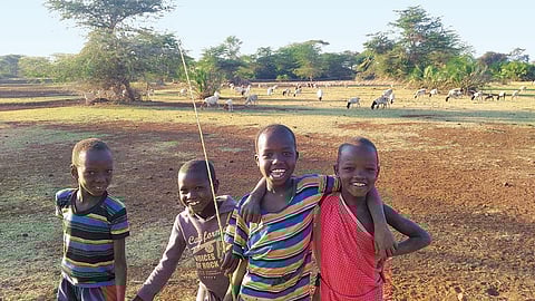The pastoral land of the Maasai is part of Chyulu Hills REDD+ project, which earned US $237,600 in carbon revenue. But the cash won't be shared with the community (Photo: Shruti Agarwal / CSE)