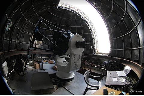 Inside the dome of GROWTH-India telescope at Hanle  (Credit : GROWTH-India)