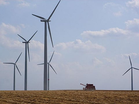 A wind farm near Lövenich, Germany Credit: Wikimedia Commons