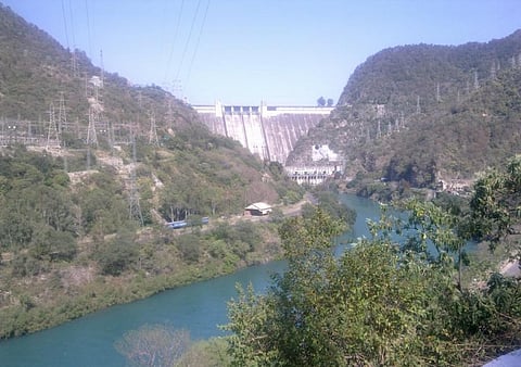 The Bhakra Dam in Himachal Pradesh's Bilaspur district Credit: Wikimedia Commons