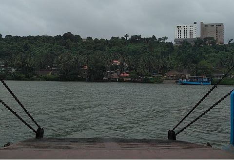 A ferry approaches Divar Island in the Mandovi river; The tribunal was set up by the Centre in 2010 to decide the sharing of the Mahadayi river’s water among Karnataka, Goa and Maharashtra. Credit: Priya Talwar/CSE