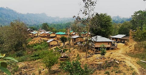 Most families in the remote village of Aung Thuwai Pru Para village couldn’t afford electricity until now. Credit: Oporajeo