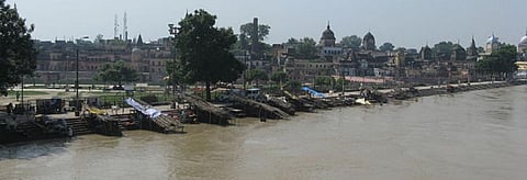 The banks of the Sarayu river in Ayodhya, Uttar Pradesh Credit: Wikimedia Commons