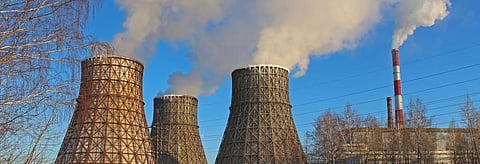Cooling towers at a thermal power station. The notification mandates that the study must take into account the effects of noise and air pollution. Credits: Getty Images