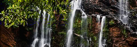 The Satoddi waterfall in the Western Ghats, in Uttara Kannada district, where the Kaiga Nuclear Power Plant is also located. Credit: Getty Images