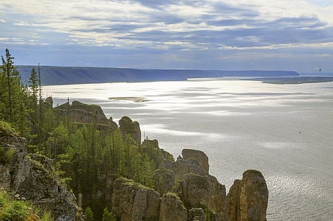 A photograph of the Lena, one of the rivers mentioned in the report in Russia's Sakha Yakutia Republic. Credit: Getty Images