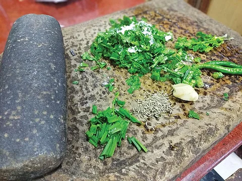Traditionally pisi loon was made using rock salt or Himalayan pink salt, that come loaded with micronutrients (Photographs: Megha Prakash)