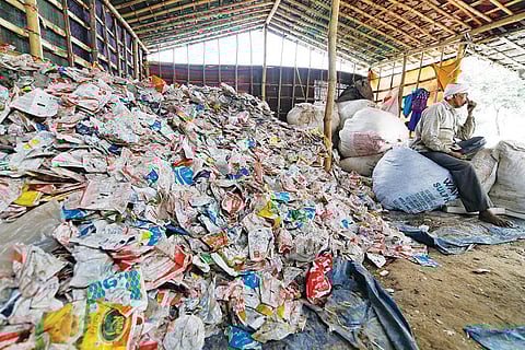 India generates 25,940 tonnes of plastic waste a day of which over 10,000 tonnes remain uncollected (Photo: Vikas Choudhary)