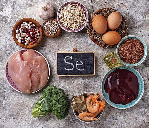 Selenium is found naturally in wheat, eggs, cheese, nuts and sea food. Photo: Getty Images