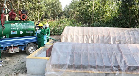 A co-composting plant at Sakhipur in Bangladesh. Photo: WaterAid, Bangladesh