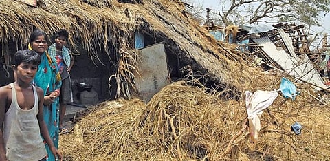 Extensive damages occured to the kutcha houses in Puri, where cyclone Fani made landfall