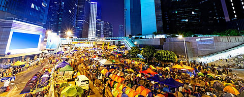 The Occupy Central Movement in Hong Kong in 2014. Photo: Getty Images