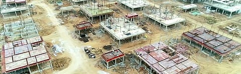 Unfinished buildings in Amaravati. Photo: https://crda.ap.gov.in
