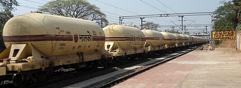 Nalco wagons at Cheepurupalli train station, Andhra Pradesh. Photo: Wikimedia Commons