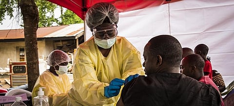 Health officer on the frontline in the Democratic Republic of the Congo. Photo: Flickr