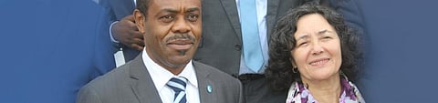 Former health minister of the Democratic Republic of the Congo, Oly Ilunga with Leila Zerrougui, Head of the United Nations Stabilization Mission in the DRC. Photo: Wikimedia Commons