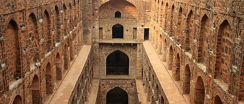 Agrasen Ki Baoli, a traditional water body in Delhi. Most water bodies in Indian cities have been destroyed in the decades since independence. Photo: Getty Images