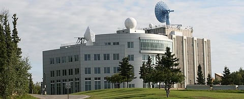 A view of Geophysical Institute Building, University of Alaska Fairbanks. Photo: Getty Images