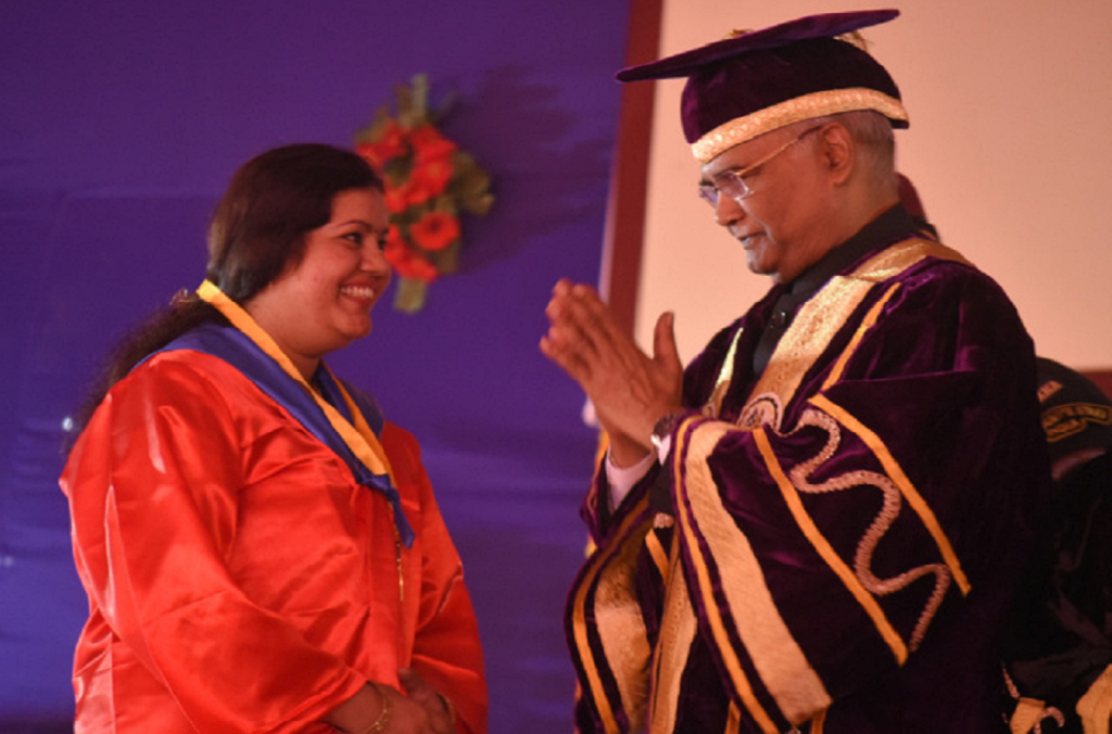 डॉ. राजेंद्र प्रसाद केंद्रीय कृषि विश्वविद्यालय के 2018 के दीक्षांत समारोह का दृश्य। फोटो: यूनिवर्सिटी की वेबसाइट से ली गई है