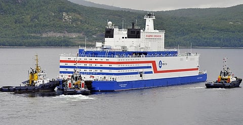 A view of the Akademik Lomonosov — the Russian floating nuclear plant.
Photo: Rosatom