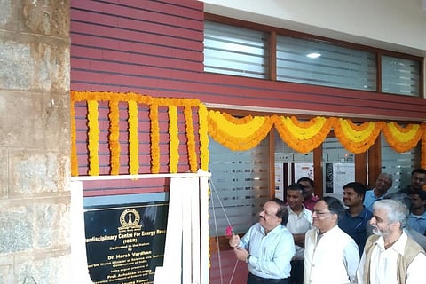 Minister of Science & Technology Harsh Vardhan inaugurated the National Centre for Clean Coal Research and Development at the Indian Institute of Science (IISc) in Bengaluru. Photo: Twitter