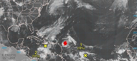 Hurricanes in the Atlantic. Photo: National Hurricane Center, Miami