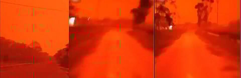Apocalypse? Red skies over Indonesian province due to haze