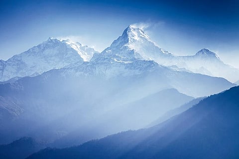 A view of the Annapurna mountains in the Himalayas. Photo: Getty Images