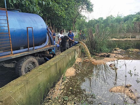 The process of converting faecal sludge to fertilser takes two to three months (Photograph courtesy: Finish Society)