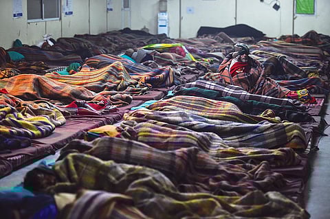 The 234 night shelters in Delhi can accommodate 18,538 people (Photograph: Vikas Choudhary)