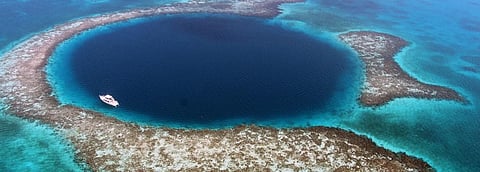 Carbon as old as 8,000 years found in deepest blue hole